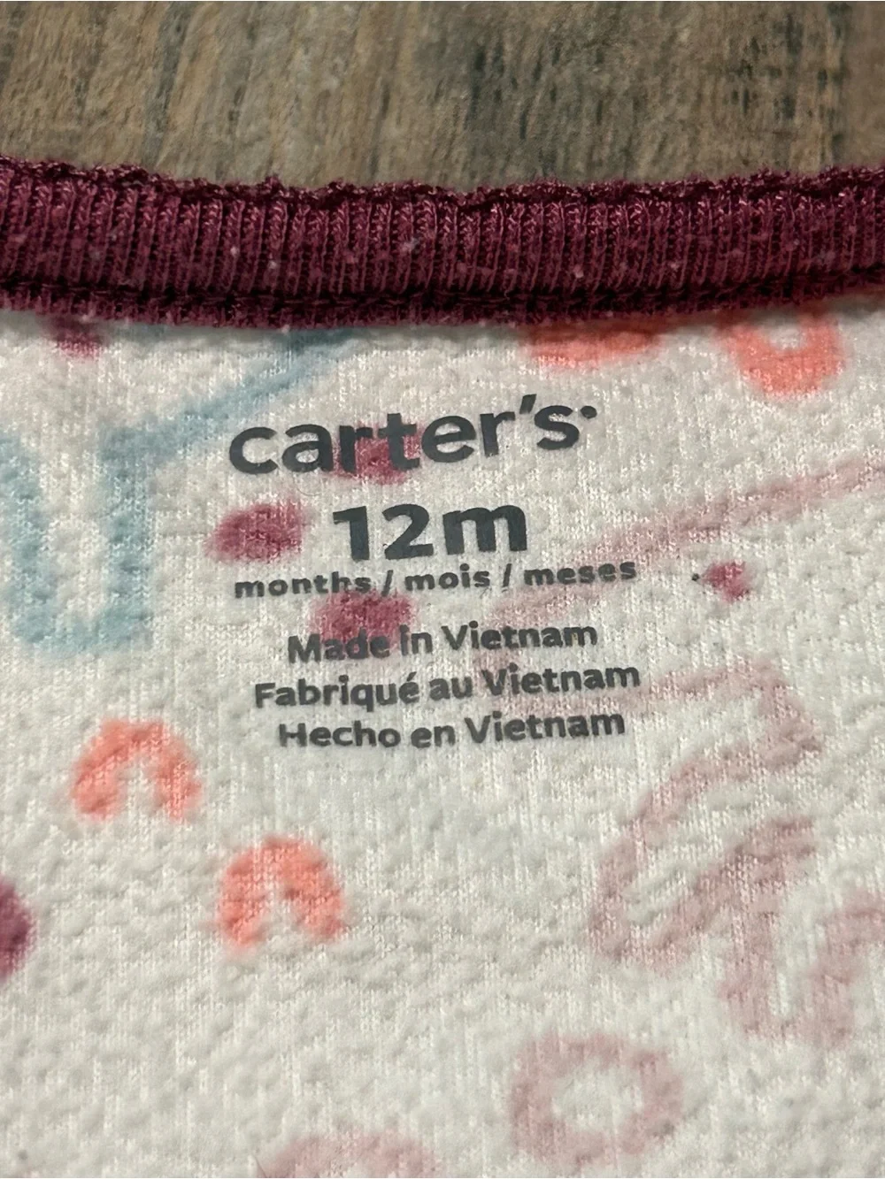 Twin Girls Carter’s Pajama PJs Footie Fleece 2 Way Zip Jammies Sz 12M Dinosaur